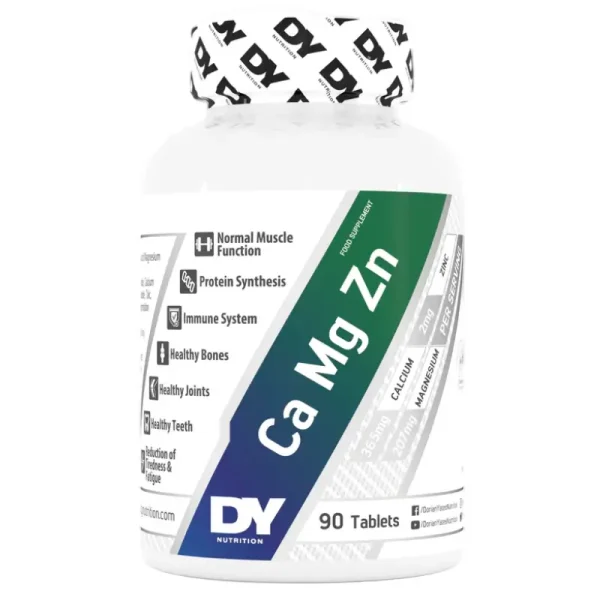 Ca Mg Zn 90 Tablets de DY Nutrition | Complément au WAVO