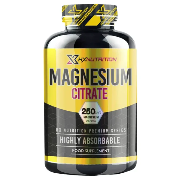 Magnesium Citrate 250mg 60 Comprimés de HX Nutrition Meilleurs complément alimentaire au Maroc