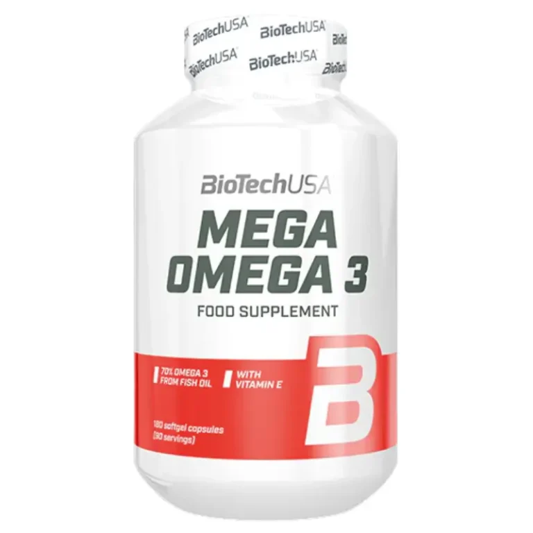 Mega Omega-3 180 Capsules de BiotechUSA - Omega 3 au Maroc