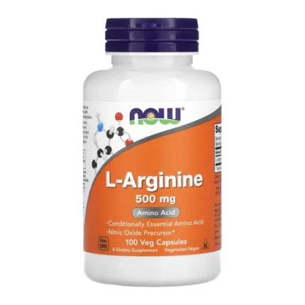 L-Arginine 500 mg Capsules - NOW Foods