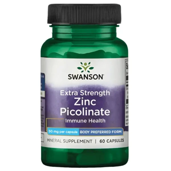 Zinc Picolinate 50 mg, 60 Capsules de Swanson au Maroc | WAVO