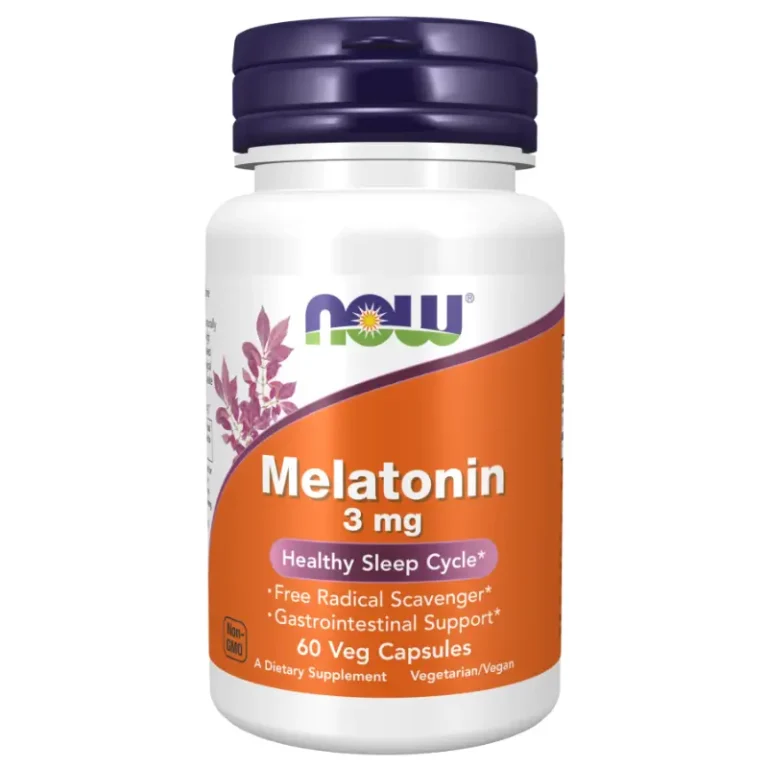 Melatonin 3 mg 60 Capsules de NOW Foods - Melatonin au Maroc