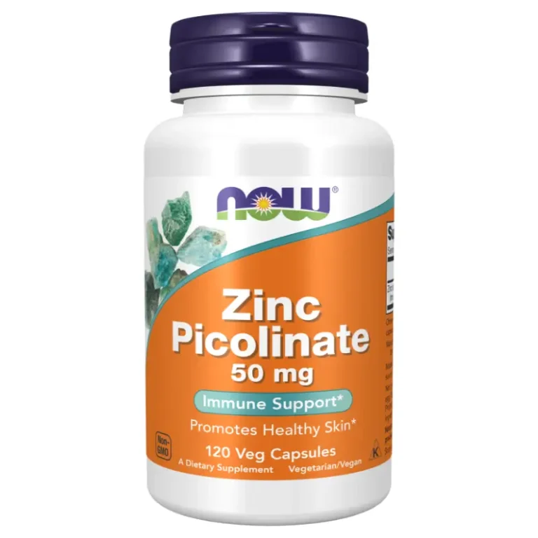 Zinc Picolinate 50 mg, 120 Capsules de NOW Foods | zinc au wavo
