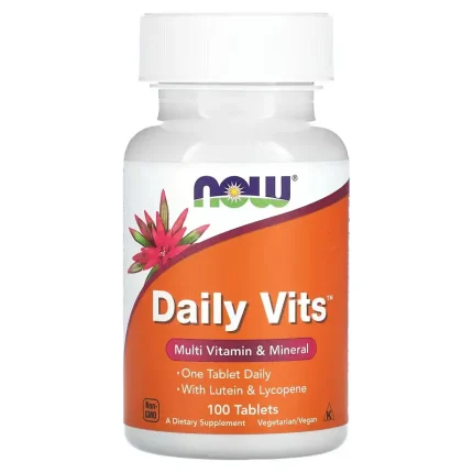 Achetez Votre Daily Vits 100 Comprimés de NOW Foods sur wavo.ma et Obtenez Les Meilleurs Prix au Maroc, avec Livraison Rapide. Commandez maintenant !