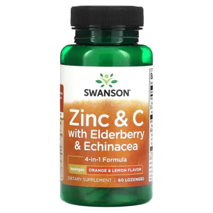 Zinc & Vitamine C avec Sureau et Échinacée de Swanson Meilleurs complément alimentaire au Maroc