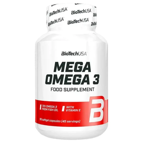 Mega Omega-3 90 Capsules de BioTechUSA - Omega-3 sur WAVO