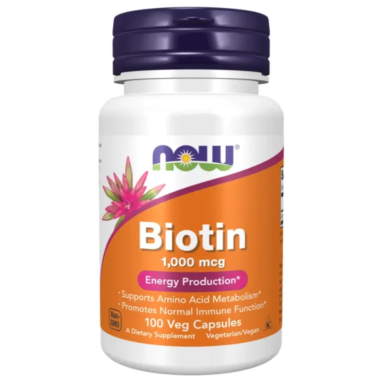 Biotin 1000 mcg, 100 Capsules de NOW Foods | Biotin sur WAVO