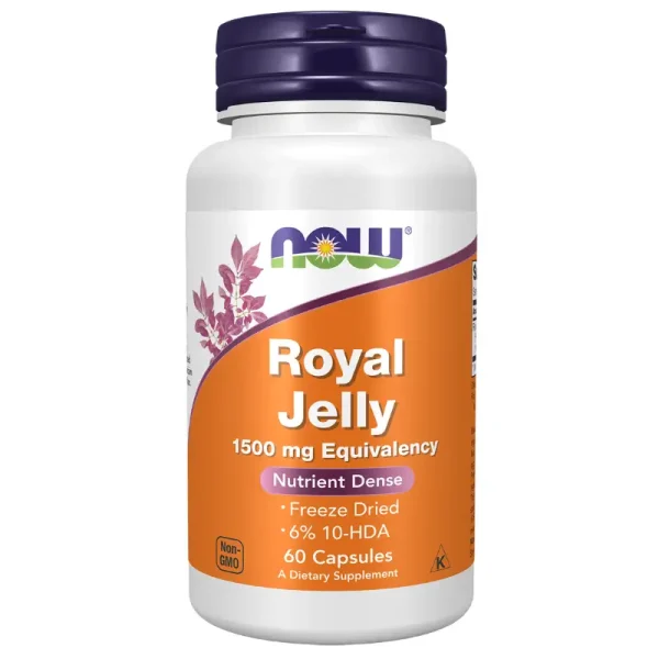Royal Jelly 1500 mg 60 Capsules de NOW Foods sur WAVO