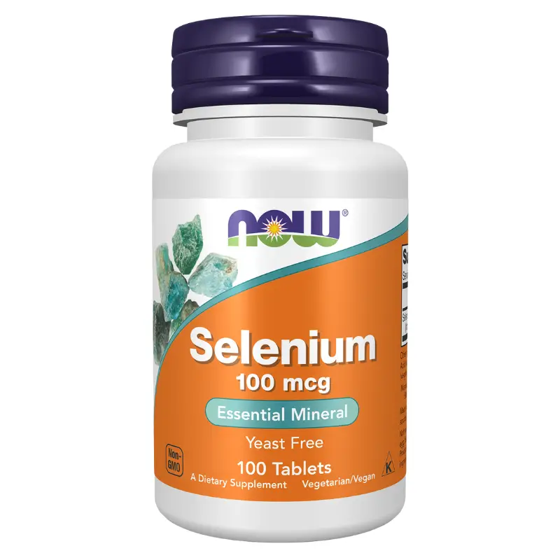Selenium 100 mcg, 100 Comprimes de Now Foods sur WAVO.ma