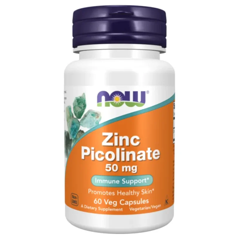 Zinc Picolinate 50 mg, 60 Capsules de NOW Foods | Zinc au Maroc