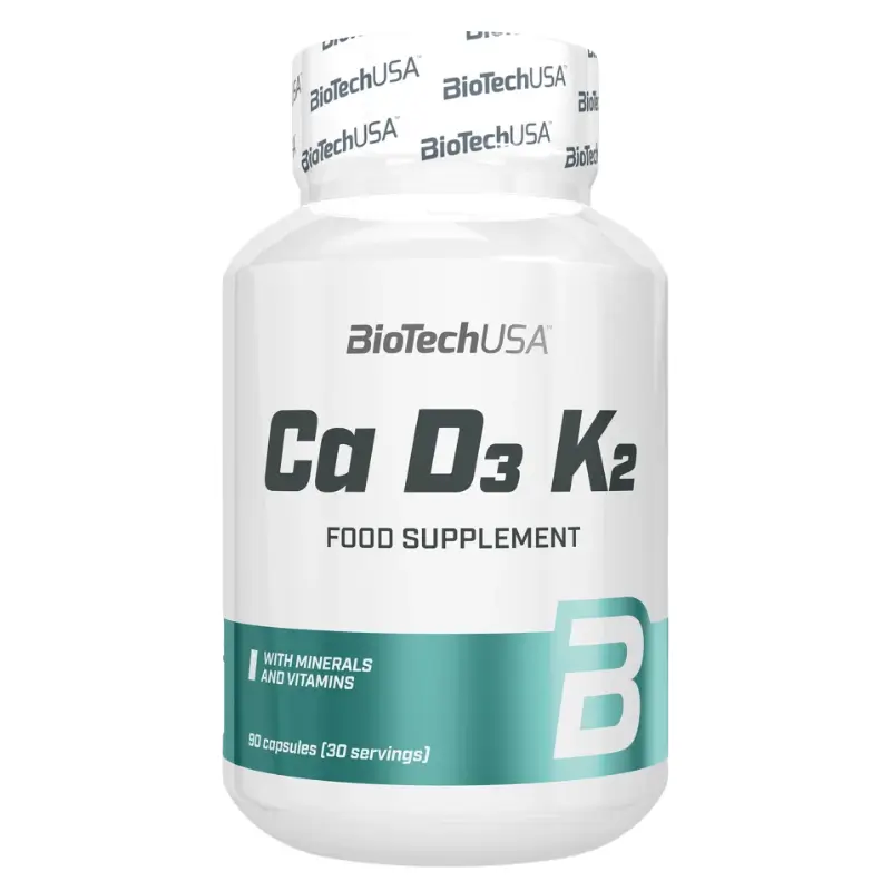 Ca D3 K2 - 90 Capsules de BioTechUSA Disponible Chez WAVO